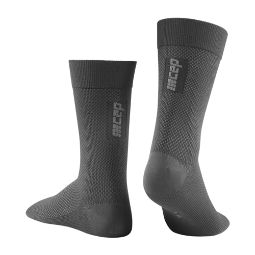 CEP Men’s Allday Mid-Cut Compression Wool Socks - Business, Dress, Travel Crew Cut Socks4