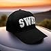 Swat Embroidered Adjustable Hat Black Ball Cap