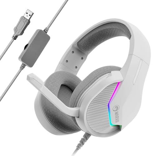 Auriculares Gaming Marvo HG8936 con Luces LED y Micrófono Omnidireccional Ajustable