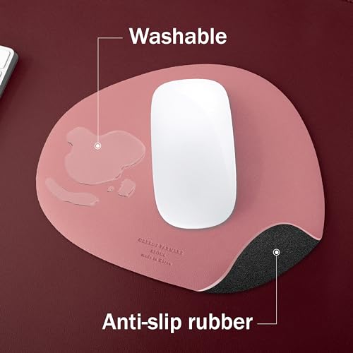 Image of GREEDY FARMERS Mouse pad, Non-Slip Washable Waterproof Computer Mouse pad (Misty Rose)