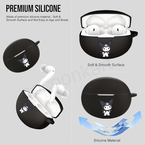 Image of Silicone Case Cover Compatible for OnePlus Buds 4 (Kuromi)