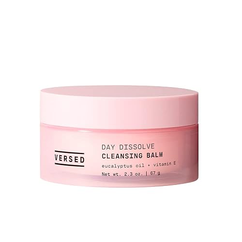 Versed Day Dissolve Cleansing Balm - Makeup Melting Balm Infused with Vitamin E + Eucalyptus Oil to Calm Skin - Oil Based Double Cleanser with Avocado + Jojoba Oil (2.3 oz)