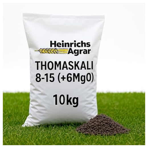 Heinrichs Agrar 10 kg Thomaskali 8-15 (+6MgO) PK Dünger Biodünger für Gemüse Garten Landwirtschaft Profidünger Kalium