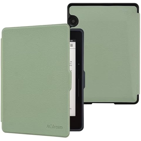 ACdream Case for Kindle Voyage, The Thinnest and Lightest Premium PU Leather Cover Case for Kindle Voyage, Auto Wake Sleep Feature, Agave Green Cover