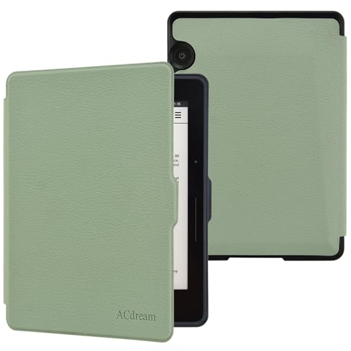 ACdream Case for Kindle Voyage, The Thinnest and Lightest Premium PU Leather Cover Case for Kindle Voyage, Auto Wake Sleep Feature, Agave Green