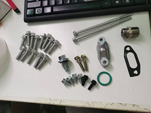 Mersuii Kit de cárter de óleo de baixo perfil retrofit compatível com motor GM LS1 LS2 LS3