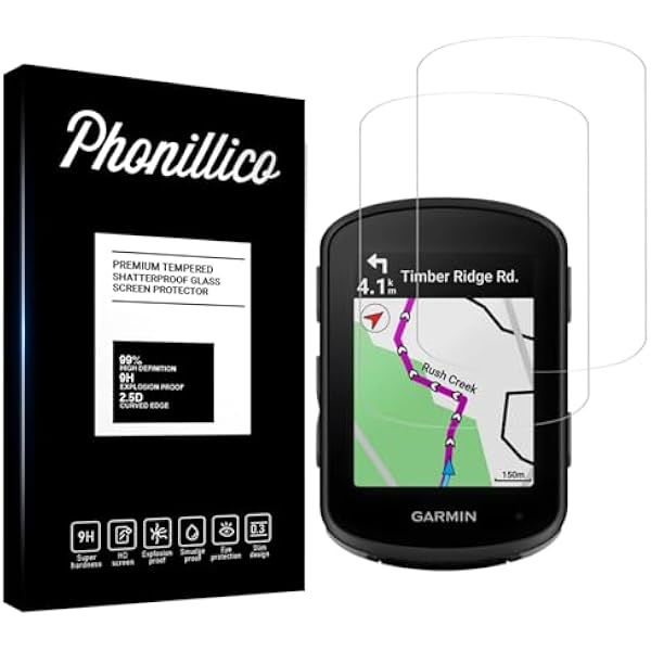 Szkło hartowane do Garmin Edge 540 / Edge 840 [opakowanie 2] folia ochronna na ekran GPS rower Phonillico®