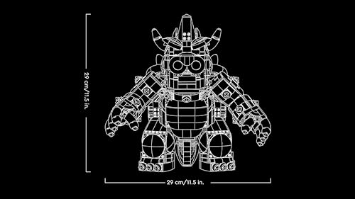 LEGO Super Mario Le Puissant Bowser - Figurine à Collectionner et à Construire - Modèle 3D de Collection -Jouet pour Enfants à Combiner avec Le Pack de Démarrage - Cadeau pour Garçons et Filles 71411