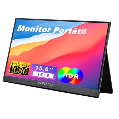 Monitor Portátil 15,6'' FHD 1080P USB C HDMI IPS Extensor De Tela...