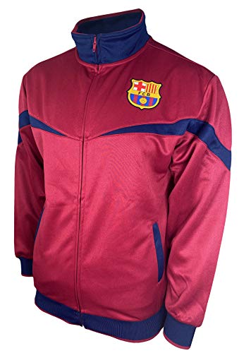 Icon Sports Men FC Barcelona Officially Licensed Zipper Soccer Jacket Large 012