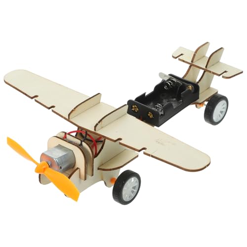 Hohopeti Kit Scientifico per Esperimenti Aeroplano in Legno Fai da Te, Giocattolo Educativo Stem da Assemblare, Puzzle Manuale per Sviluppare Creatività e Capacità Analitiche