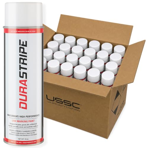 Image of (2 Pack Case 24-18oz Cans of Athletic Field Marking Paint. The Brightest, Most Durable line Marking Paint Available! (White)