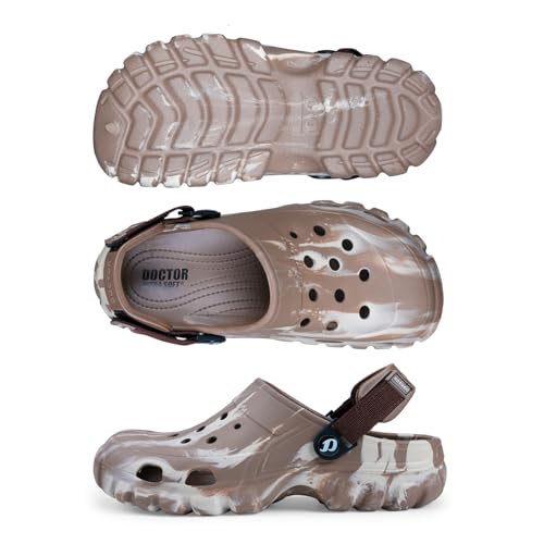Image of DOCTOR EXTRA SOFT Men's Classic Camo Casual Sports Clogs /Sandals with Adjustable Back Strap for Adult| Comfortable & Lightweight| Stylish & Anti-Skid| Waterproof & Everyday Use Mules Gents Boys D-550