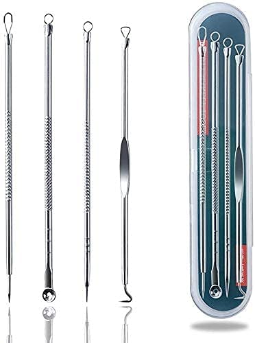 Spanking 4Pcs/Set Blackhead Comedone Acne Pimple Belmish Extractor Vacuum