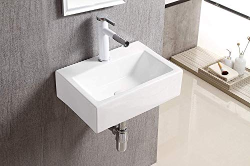 Elanti Collection Ec9859 Sink, Rectangular (16.8 X 12 X 5.1 Inches), White #TOP1