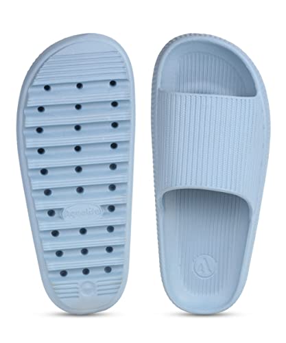 Image of Aqualite NEO-354 Women's Slides Slippers | Slip-On Comfort Flat Base Flipflop for Daily Wear | Anti-Skid, Lightweight & Easy to Wear | Casual Home & Outdoor Sandals for Women