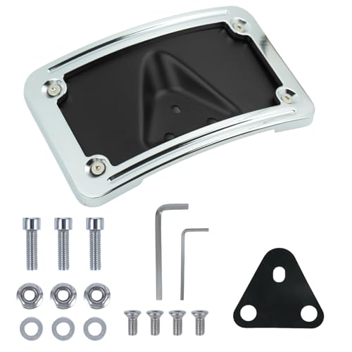 3148 Curved Laydown License Plate Frame Mount for Harley Davidson 3 Hole by NANSENJPMP - Used condition - US$22.79