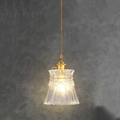 Lustres en verre transparent coloré E27 suspension luminaire intérieur