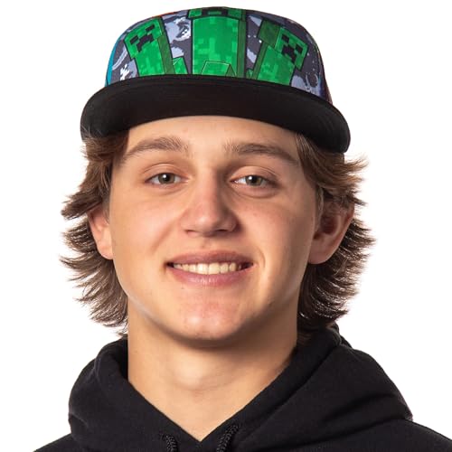 Casquette de baseball réglable adulte Minecraft Creeper scène multicolore - 2