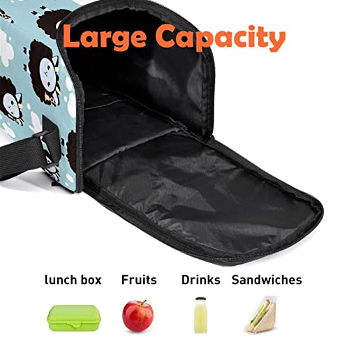 Bolsa de almuerzo isotérmica oveja lonchera porta alimentos 3