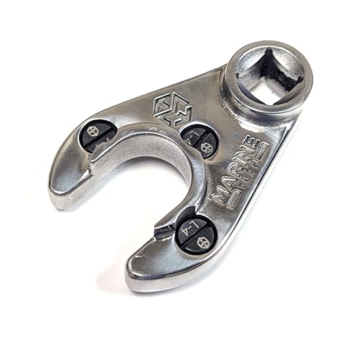 Marine Tech Tools 38mm Pin Wrench (AMT0304) with L-4 Pins, Fits Seastar Steering Cylinders, Four Stroke Yamaha V6 & Non-VMAX 2 Strokes, Yamaha Tilt Trim Spanner Wrench