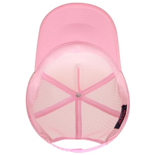 Image of OTTO Polyester Foam Front 5 Panel High Crown Mesh Back Trucker Hats in 97, Bulk, Wholesale