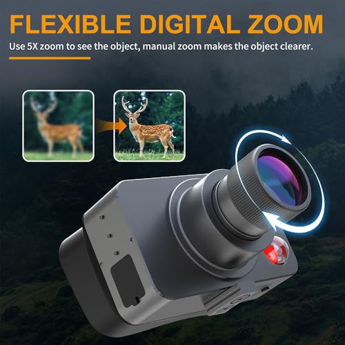 Image of Telescope Monocular Binocular for Long Distance Night Vision, Ultra HD Binocular with Infrared Light for Bird Watching, Wildlife, Safari, Range 2000 Meter, Zoom 10x30, Wide Eyepeice (Medium)