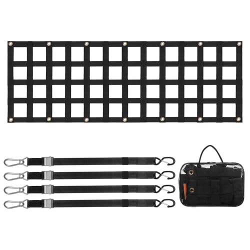 Filet de chargement robuste VEVOR 1525x470 pour hayon de camionnette et benne Jeep