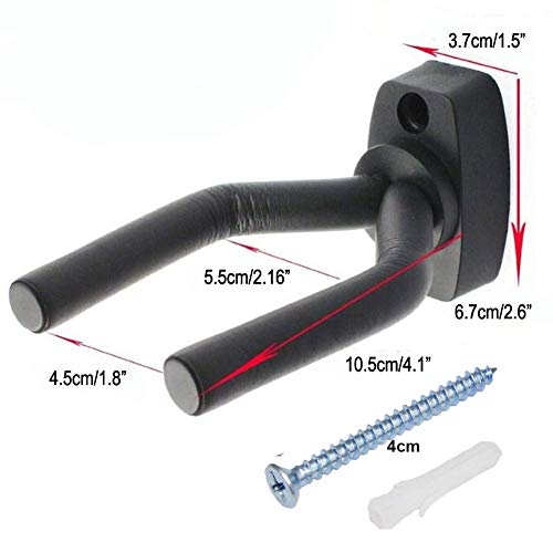 Gun Racks Wall And Mount Shotgun Hook Rifle Hanger Gun Storage Display For Guitar, Rifles, Shotguns, Airsoft, Compound Bow (Black 4 Pack) #TOP4