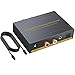 PROZOR Digital to Analog Audio Converter 2 Optical SPDIF Toslink + 2 Coaxial to L/R RCA 3.5mm Stereo Audio with Optical Switcher