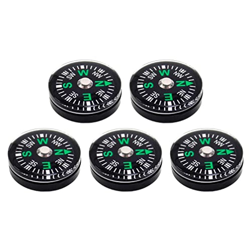 Brújula de bolsillo 15mm mini para camping 5 unidades miniatura 2