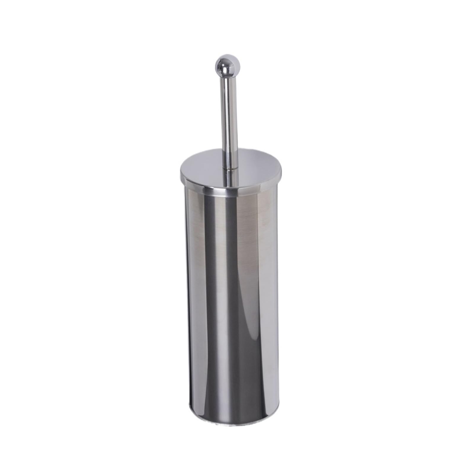 Porte-brosse de toilette mural brossé avec cuvette ronde pour salle de bain moderne