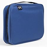Divinity Boutique Canvas Bible Case - Navy Blue Bible Cover for Men and Women - Fabric Zippered Bag...