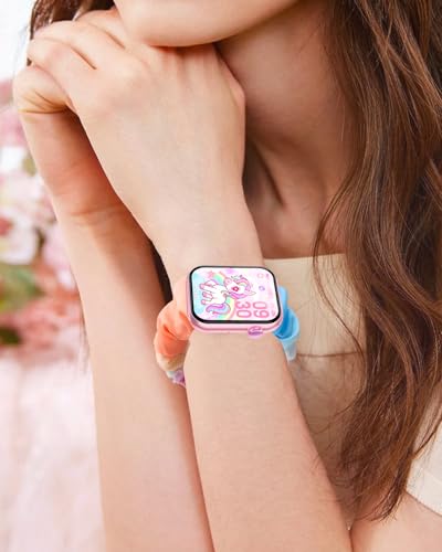Correa para reloj inteligente ganopterygon TK09 para niños azul y blanca miniatura 5