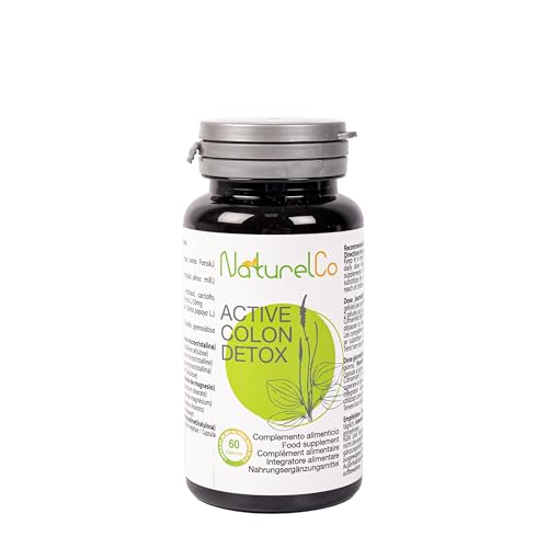 Active Colon Detox. Complemento Alimenticio Natural. Contribuye al funcionamiento normal del tracto Intestinal. Extracto de Alcachofa y Plantago Ovata. 60 Cápsulas Vegetales.