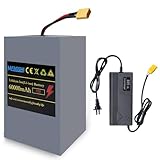 MFAOSHI 72V 60Ah Lithium Battery Pack for E-Bikes, Scooters & Motorcycles,with 2A Fast Charger, LCD Display & 30A BMS | Universal Fit for 250W-3500W Motors, XT90 Connector Included