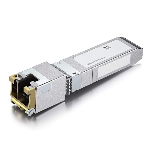 10Gbps RJ45 SFP Module 1310nm Standard 30m Reach Fully Compatible with CAT6a CAT7 LAN Cable for Data Center Indoor Cabinet Conne