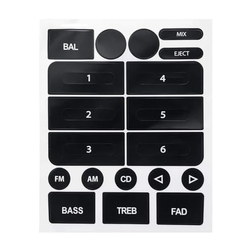 Autocollants boutons Jetta Golf pour rénover un tableau de bord abîmé par le temps