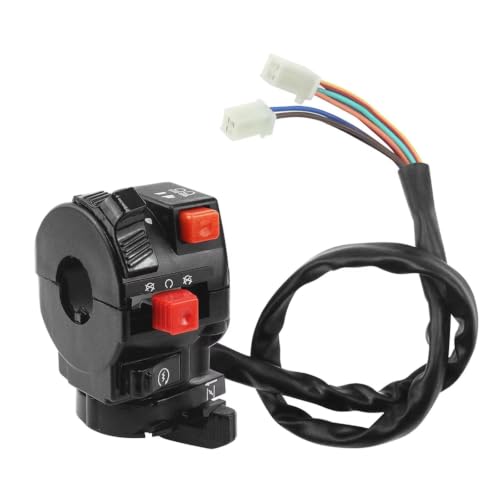 Commande clignotant moto robuste avec faisceau haut bas et starter