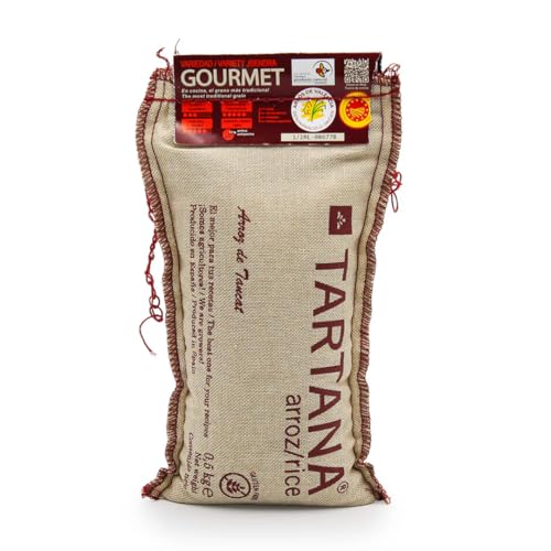 ARROZ TARTANA Authentic Spanish Paella Rice Imported from Spain, Short Grain Albufera, Bomba & Sénia Mix, Great for Risotto, Seafood and Mediterranean Dishes (1.1 LB, 1-Pack)