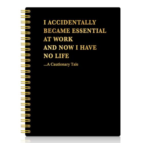 Cuaderno espiral XQLZY negro y dorado con frases inspiracionales