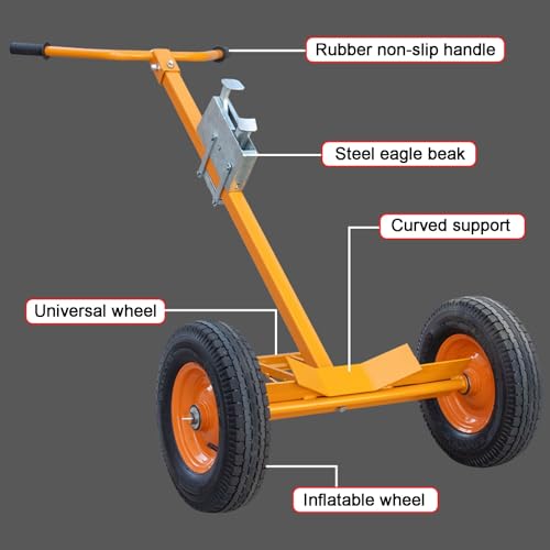Carretilla de acero para tambor con capacidad 500kg miniatura 3