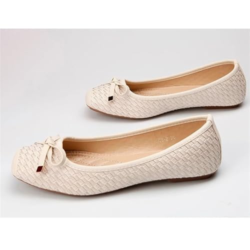 Lady Soft Sole Flats Shoes for Driving Pregnant Woman Shoes Women Autumn Spring Work Shoes Square Toe4