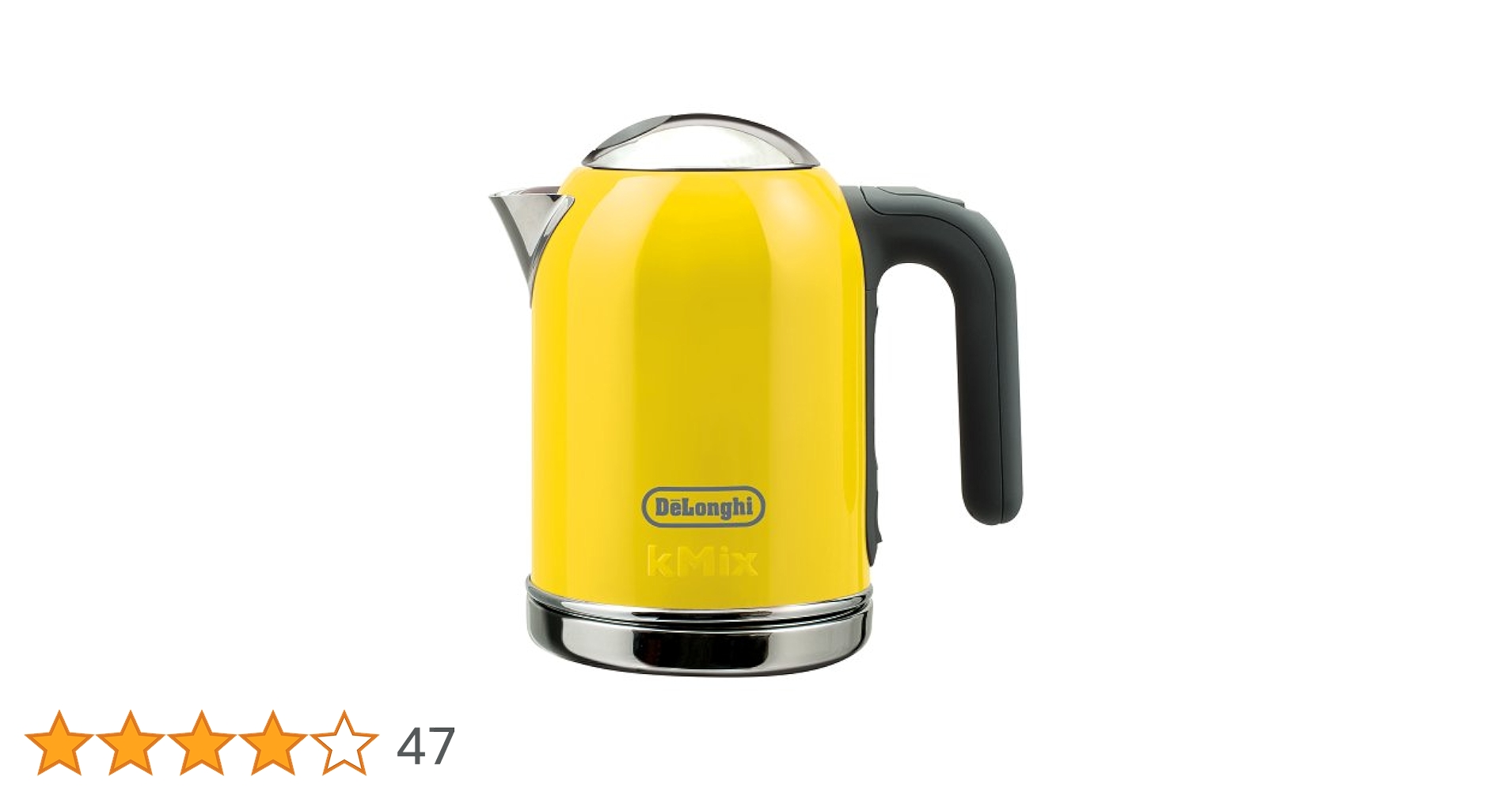 [未使用品]DeLonghi Kettle イエロー デロンギ 電気ケトル Amazon | DeLonghi kMix(ケーミックス) ブティック 電気ケトル
