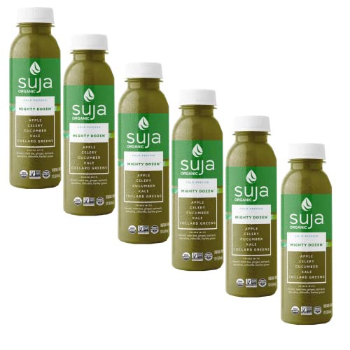 Suja Organic Vegan Mighty Dozen - Non-GMO Project Verified - Gluten and Dairy free - No Preservatives and Flavors Added - Ready Set Gourmet Donate a Meal Program - 6 Pack (12oz Each)