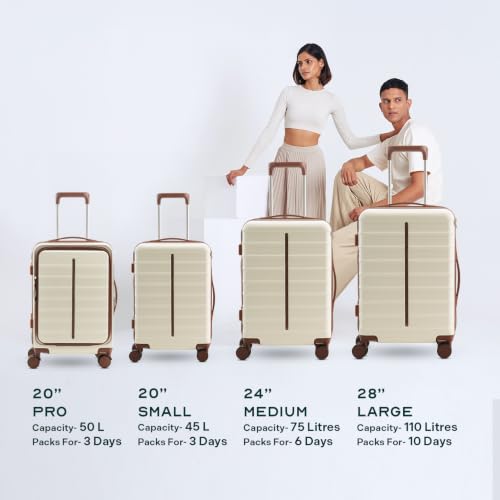 Image of Assembly Odyssey Pro Trolley Bag Set of 3 20, 24, 28 Inch (55, 65 & 75 cm) Hard Shell Polycarbonate Luggage Set Lightweight with Laptop Compartment with TSA