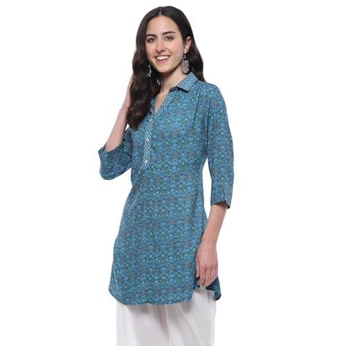 Image of BIBA Women Floral Printed Straight Kurti