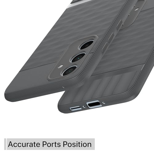 Image of Outlouders Back Cover for Samsung Galaxy A35 5G | Full Camera Protection | TPU Soft Flexible Shockproof Bumper Case (Grey)