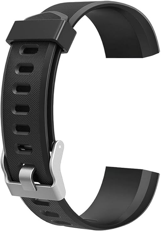 Dwang Black Soft Silicone Bands Replacement Strap for ID115PLUS HR/ID115PLUS Soft Breathable Sport Adjustable Replacement Strap