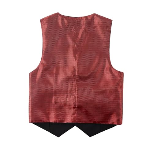 Image of Boys Formal Suit Vest Solid Vest for Toddler Kids Formal Wedding Outfit